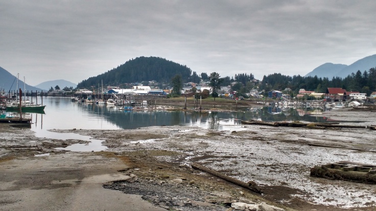 Wrangell Harbour at low water. Photo Ray Penson