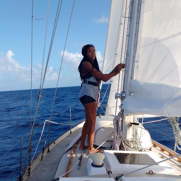 Jessica Sailing in The South Pacific